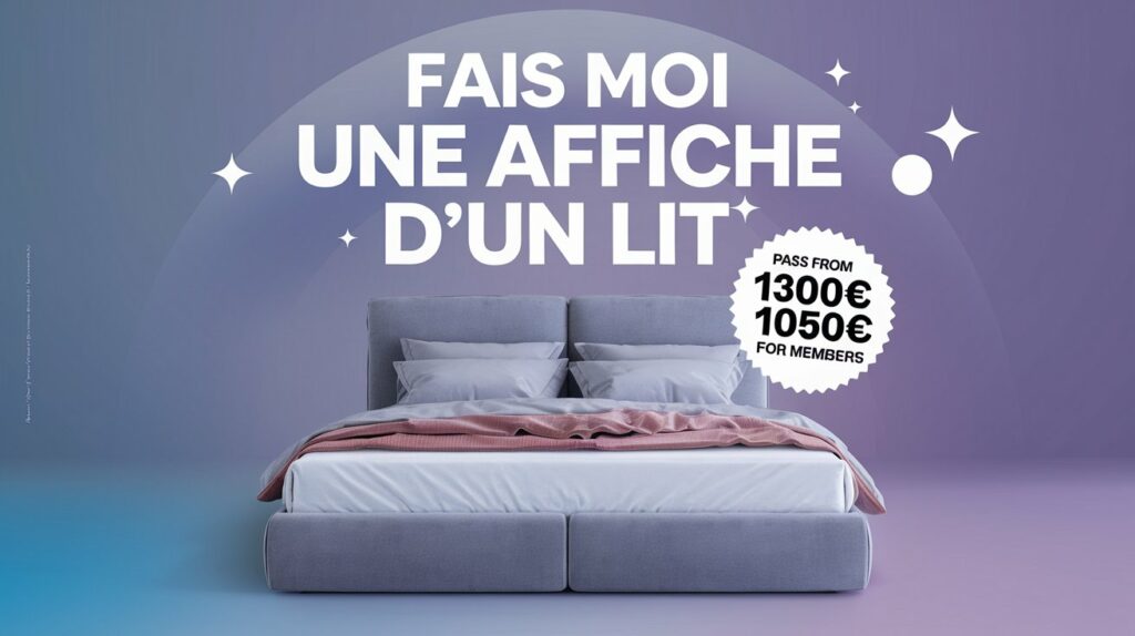 promotion sur un lit